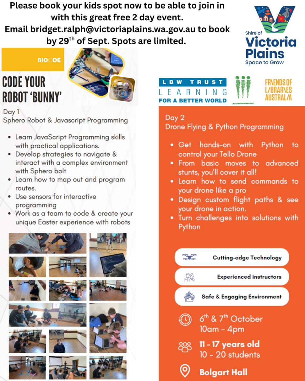 Code Your Robot Bunny Program Youth Event